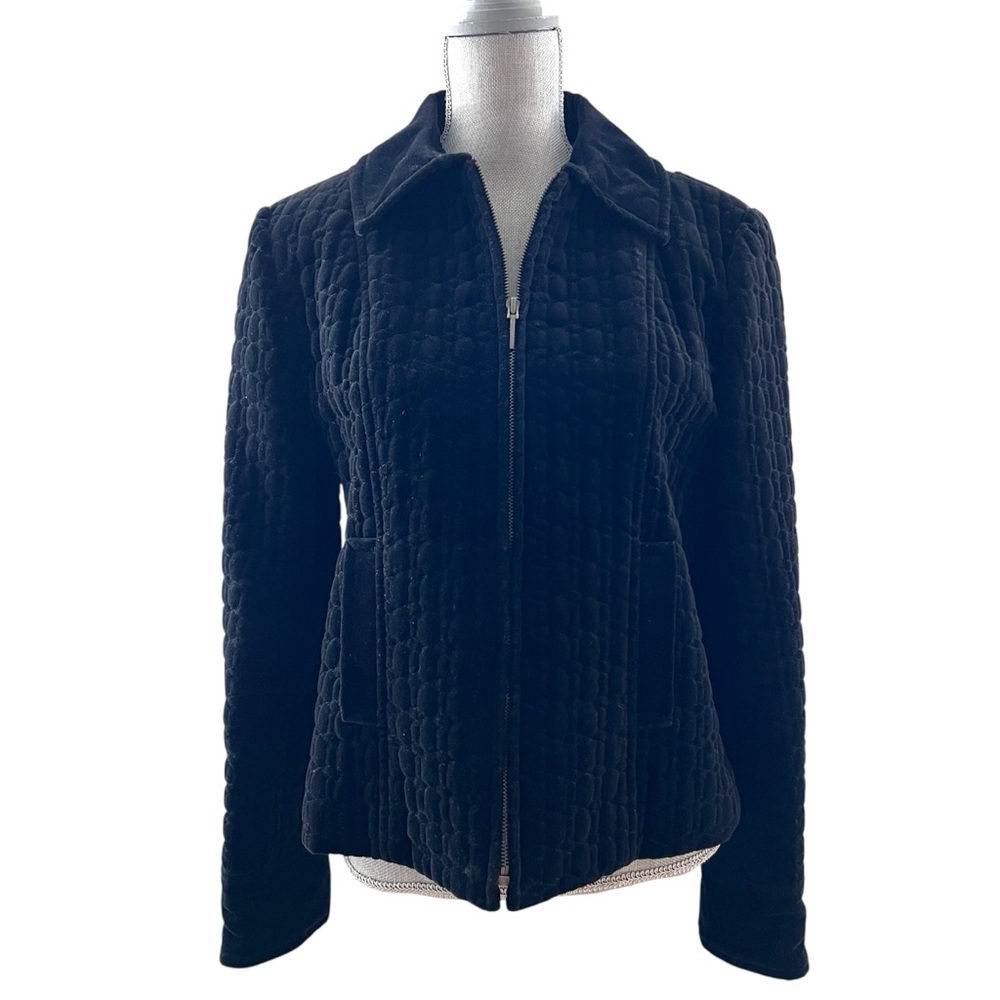 Kenneth Cole Quilted Black Jacket